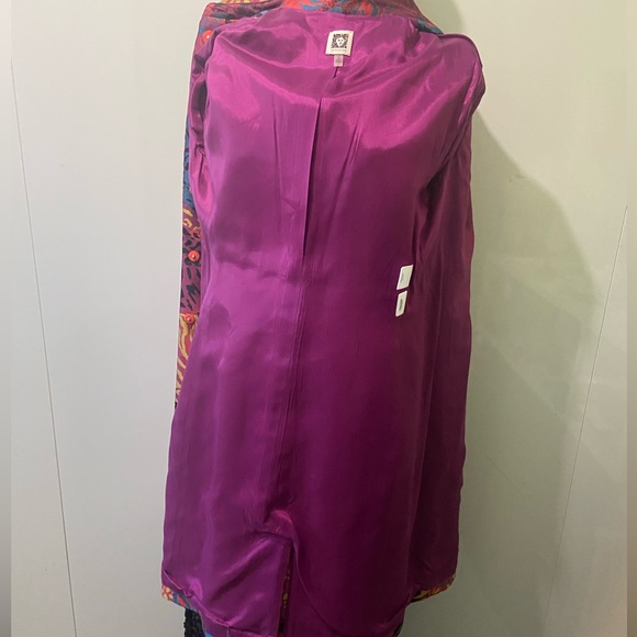 Anne Klein jacket, perfect jacquard silk, slender silhouetted, gift  no Tags !! - Picture 11 of 13
